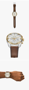Diesel DZ4665 (Spiked) Chronograph Men's Leather Watch 147329762 [P]