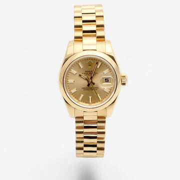 ROLEX Datejust 26 Gold Original Champagne Gold 179168 Damen Gold Uhr 150230563
