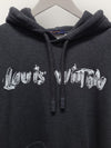 Louis Vuitton Charcoal Lettering Logo Printed Hoodie 150251009 [P]