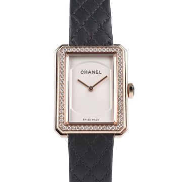 CHANEL Beige Gold Boyfriend Small Bezel Diamond Women's Watch H6590 150257457