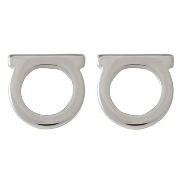 Salvatore Ferragamo Gancini Stud Small Earrings Silver 76-0120 0696433 141060315