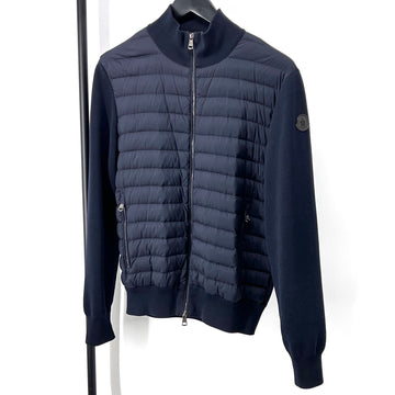Moncler Wappen Tricot Knit Padding Navy 150261599