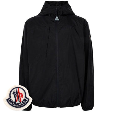 MONCLER Black Hardrin Windbreaker Hoodie Jacke 1A00121 5396L 999 150266467