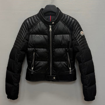 MONCLER クレマティス ジュボト レザー ダウン パディング ジャケット 0 150270364