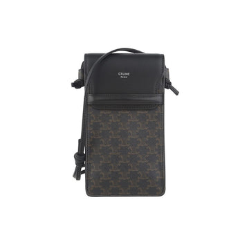 CELINE 10G332 トリオングフ キャンバス ラムスキン フォンケース クロスバッグ 36364 150272203