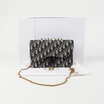 Dior S5620CTZQ Saddle Chain Pouch Crossbody Bag 150077211