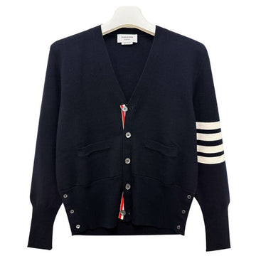 THOM BROWNE 26SS クロス バンド 4 バ ミラノ スティッチ ウール カーディガン ネイビー (MKC160A 00014 415) 150277981