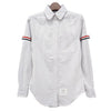 Thom Browne Women's Stripe Oxford Shirt in Medium Grey 150277999 [P]