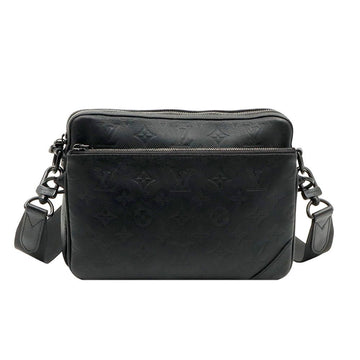 LOUIS VUITTON モノグラムシャドウカーフスキントリオメッセンジャークロスバック (内蔵チップ) / M46602 150278079
