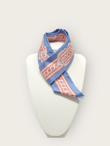 Hermes Blue Jean Rose Blanc Bride de Coeur Twilly 150278251