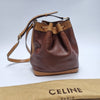 Celine Triomphe Leather Bucket Bag Shoulder Bag (Rare, Small Size) 512-33 150306417 [P]