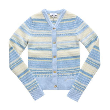 Ganni K2257 271 Stripe Soft Wool Women's Knit 144592162 [P]