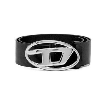 DIESEL B-1DR W レザー ベルト D バックル ブラック X08727 PR666 H6528 145891222