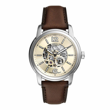 Fossil Heritage Skeleton Men's Leather Watch ME3264 144732835 [P]