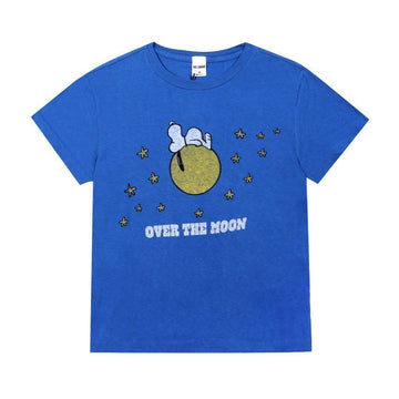 RE DONE Klassisches Snoopy Doku Damen T-Shirt 024-02WCGT320 144765014