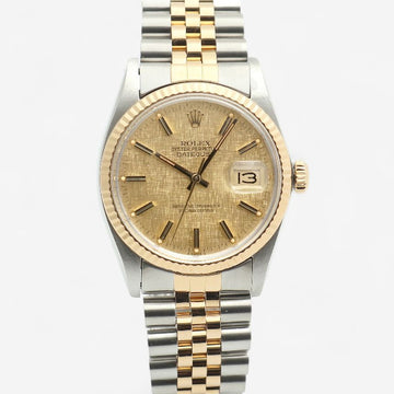 Rolex Datejust 36 Vintage Linen Dial Men's Combination Watch 1984 150396937