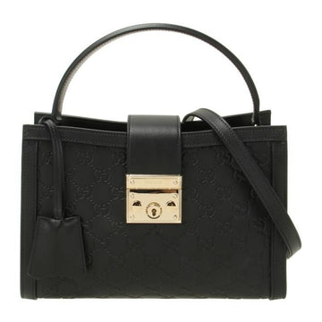 Gucci Paddle Lock Medium Top Handle Bag stamp: 838992 AAFDV 1000 150397087 [P]