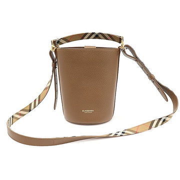 BURBERRY エルスブラウングレイニーカーフスキン スモール バケット 2WAY EP17669BU 150403684