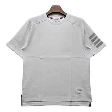 THOM BROWNE Schräg Milano Baumwolle Kurzarm T-Shirt 07323 100 117998638