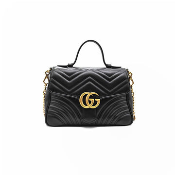 GUCCI GG Marmont Matelassé Top Handle Bag Small (498110) 150408276