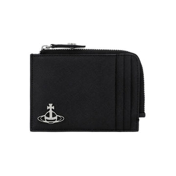 Vivienne Westwood Saffiano Zipper Card Holder 144731766