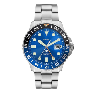 FOSSIL [公式本社正品] FS5991 (ブルー GMT) ブルー ダイバー GMT メンズ メタルウォッチ 144732893 [P]