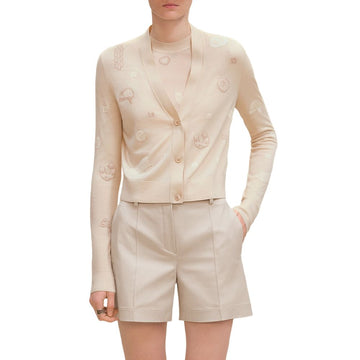 HERMES キャンディリブリス バンダナ ロングスリーブ カーディガン H5H2729D3FH40 150415665