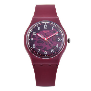 Swatch THRU THE CROWN GLASS Unisex Rubber Watch 145693498 [P]