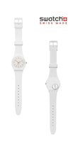 Swatch CLASSIC WHITE BISHOP Women's Urethane Watch 149691768 [P]