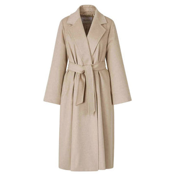 MAXMARA ベルテッドコート ライトベージュ 2421016102 004 123818128