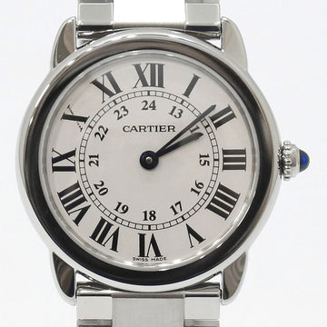Cartier 3601 W6701004 29MM Longue Solo Small Quartz Steel Watch 150435868