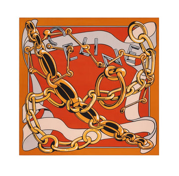 Celine 26SS Square Silk Twill Orange Gold 2AW902R16 GBQ3 150437802