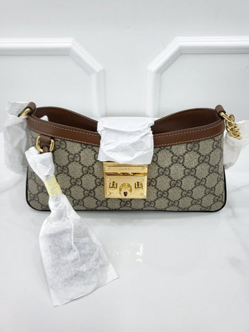 Gucci GG Supreme Padlock Small Shoulder Bag 811705 150438605