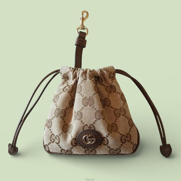 GUCCI 837667 GG キャンバス ナノ ポーチ キーリング バッグチャーム 150441389