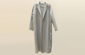 FENDI グレーウールロングコート 38サイズ FD8406 129190206
