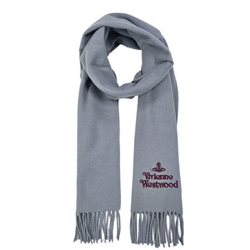 Vivienne Westwood Wool Scarf 81030007 Light Grey 150479224