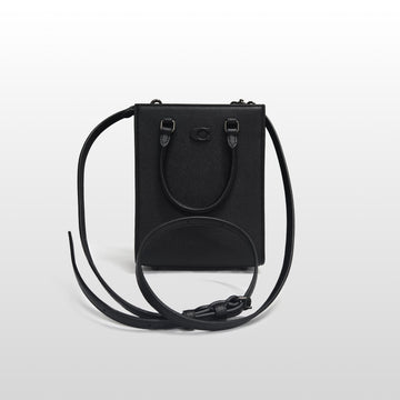 COACH Schwarze CJ795 Tote 16 mit signaturiertem Canvas-Totebag 150479711