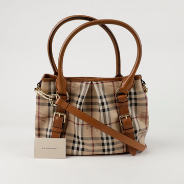BURBERRY 3817841 ヘイマケット チェック トート ショルダーバッグ 150079344