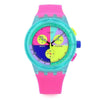 SWATCH NEON FLASH ARROW メンズウレタンウォッチ 145693456 [P]