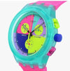 SWATCH NEON FLASH ARROW メンズウレタンウォッチ 145693456 [P]