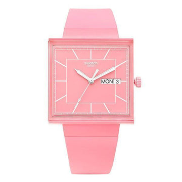 Swatch SO34P700 BIOCERAMIC WHAT IF ROSE Women's Urethane Watch 149691765 [P]