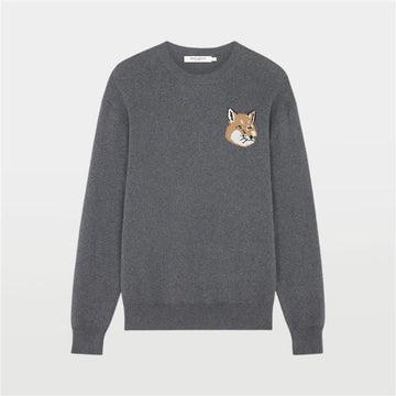 MAISON KITSUNE フォックスヘッドインタージャニットユニセックスKM00505KT1078 DGRM 72210332