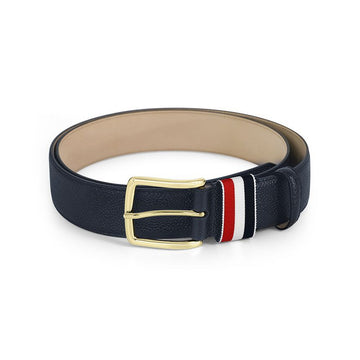 Thom Browne MCX039A 00198 415 Pebble Grain Three Stripe Tab Belt 150481243