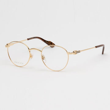 Gucci GG1222O 003 Gold Round Glasses 62823860