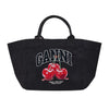 GANNI Firmenlose XXL Kirsch Totebag für Damen B2110037 252 SS26 150481692 [P]