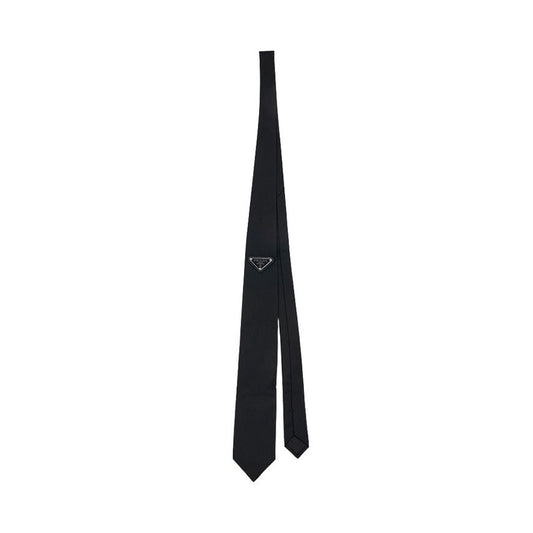 Prada UCR77 1WQ8 F0002 SS26 Men's Gabardine Re-Nylon Tie 150481828 [P]