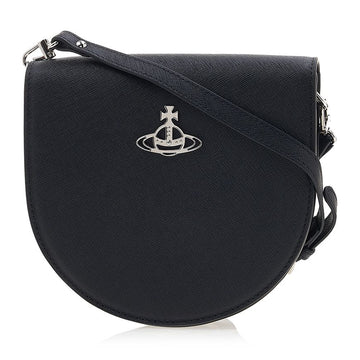 Vivienne Westwood Ladies Saffiano Saddle Crossbody Bag L001N N402 150481843