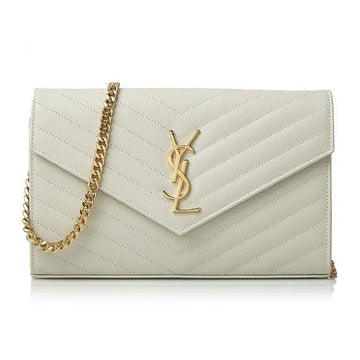 Saint Laurent Scratch Matelassé Monogram Chain Wallet 377828 BOW01 9207 150481844