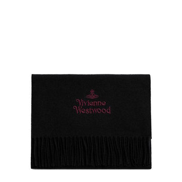 Vivienne Westwood 25FW Black ORB Logo Wool Scarf 81030007 W00Q7 N401 67057043