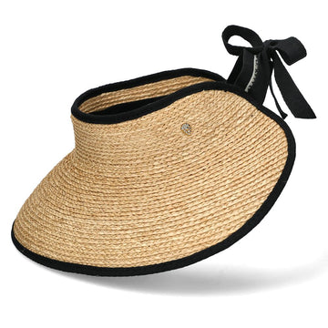 HELEN KAMINSKI 25FW ミタ バイザー サンキャップ HAT50220 ナチュラル ミッドナイト 150508305